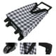 thumbnail image 2 of Carrito de compras plegable, portátil, con asa, bolsa plegable para comestibles, ligera, con ruedas, reutilizable, 2 of 7