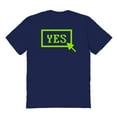 thumbnail image 1 of Yes Humor Graphic Navy Men's Cotton T-Shirt, 1 of 1
