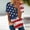 1# Blue summer tops 2023 women, variant on Dyegold Summer Tops for Women 2023 Trendy, Summer Tops for Women USA Star Stripes Fourth July Tshirts Half Zip V Neck Short Sleeve Blouse American Flag ​Tunics
