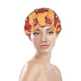 thumbnail image 3 of Kdxio Red Cars Print Shower Cap for Women,Elastic and Reusable,Double Waterproof Layers Bathing Hat, 3 of 9