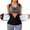 Silver Lining-3X-Large, variant on Sauna Waist Trainer Vest With Zipper Silver Lining Workout Sweat Vest