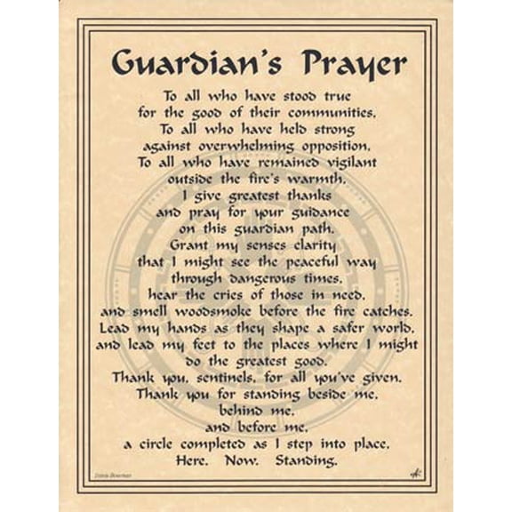 Guardian's Prayer poster