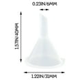 thumbnail image 4 of 5 Pcs Mini Funnel,Plastic Transparent Small Funnel,Tiny Funnels For Filling Small Bottles,1.57 Inch Small Funnel For Lab Bottles, Perfume, Powder,Oil, Kitchen Small Plastic Funnels,1.57x1.22 in, 4 of 8