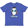 thumbnail image 3 of Inktastic Chillin Penguin Youth T-Shirt, 3 of 5