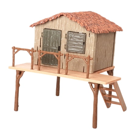 STARTIST Animal Farmhouse Toy, Farm Animals Farmhouse Building Toy, Pretend Play, Sand Table Creative Toy Farm House Model for Boys Girls Children