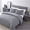 Gray, variant on The Nesting Company Larch Bedding Set 3 Piece Quilted Microfiber Comforter Set  2 Pillow Shams