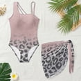 thumbnail image 5 of Jiueut Leopard Print Girls Swimsuit One-Piece Adjustable Straps Bathing Suit with Mesh Cover Ups Cut Out Swimwear Size 7-18 Years, 5 of 7