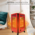 thumbnail image 5 of Calentador 4 Lados Good Home De Cuarzo 2000w Con Ruedas Rojo, 5 of 5