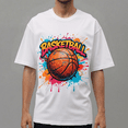thumbnail image 2 of Men's 100% Cotton Short Sleeve Crewneck Graphic T-Shirt, Soft Breathable Moisture Wicking Casual Basic S-3XL, 2 of 7
