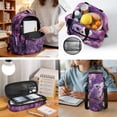 thumbnail image 5 of Jeiento Owl 17 Inch Lightweight School Bag Set for Boys Girls 4-Piece Lunch Bag Pencil Case Water Bottle Holder Purple Large Capacity Backpack for Kids Students, 5 of 7