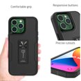 thumbnail image 4 of CoverON For Apple iPhone 14 Pro Max Case, Military Grade Heavy Duty Full Body Phone Kickstand Cover, Black, 4 of 9