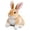 Brown, variant on 7.87 Inch Bunny Plush Toy Soft Plush Stuffed Simulated Bunny Plush Toy Easter Plush Kids Gift