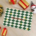 thumbnail image 1 of Festive Christmas Tree and Santa Design Floor Mat for Dirt Non- Carpet, 1 of 6