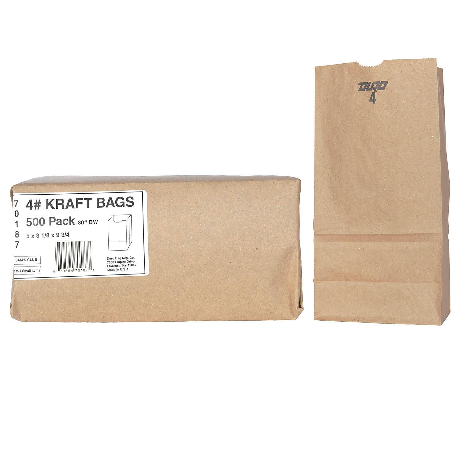 Duro Bag 4 Kraft Bags 500 Count