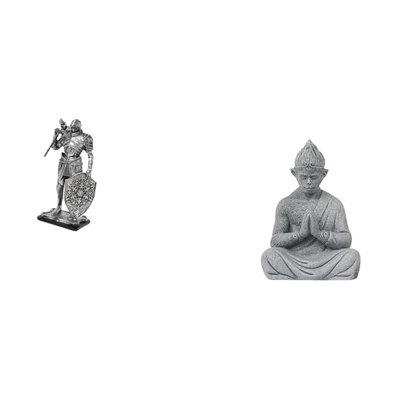 Estatua Abstracta De Buda, Mono, Caballero De Resina, Arte Nórdico, Adorno Escultural Para Escritorio, Gabinete, Mesa De Oficina, Centro De Mesa, Entrada, Hotel, Patio, Patio Trasero,