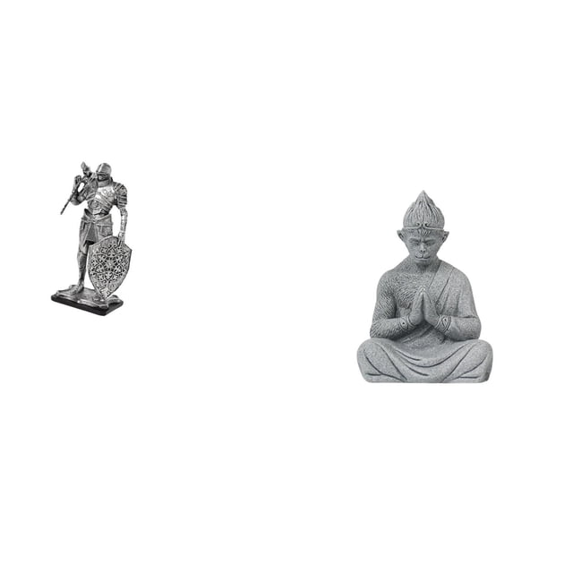 Estatua Abstracta De Buda, Mono, Caballero De Resina, Arte Nórdico, Adorno Escultural Para Escritorio, Gabinete, Mesa De Oficina, Centro De Mesa, Entrada, Hotel, Patio, Patio Trasero,