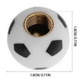 thumbnail image 2 of Worgeous 10pcs Soccer Shaped Tire Valve Caps Copper Stem Covers Car Accessories For Women Debris Caps For Enhancing Car Appearance, 2 of 8