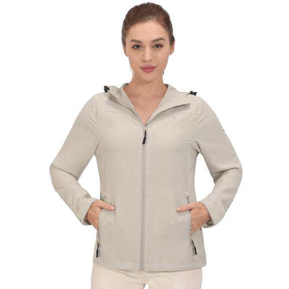 Little Donkey Andy Women's UV Protection Hiking Jackets Breathable Hooded Shirts for Fishing Camp with Air-Holes Khaki Size XS