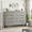 8-drawer chest gray, variant on Modern Wooden 6-Drawer Dresser - Slim Storage Cabinet with Metal Legs for Bedroom, white