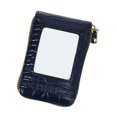 thumbnail image 1 of Faux Leather Card Organizer Men's Faux Leather Card Holder Wallet with Zipper Closure Compact Convenient Card Organizer with 12 Slots Multi-color, 1 of 8
