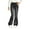 Dark Gray, variant on Mercatoo Ripped Flare Jeans for Girls Kids Wide Leg Elastic High Waist Bell Bottom Denim Pants Slim Fit Y2𝗞 Streetwear Trousers