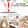 thumbnail image 6 of Spray Mops for Floor Cleaning - 360° Rotating Wet Dry Microfiber Mop with 350ML Refillable Bottle - Floor Mop with Spray for Hardwood, Tile, and Laminate Floors, 6 of 8