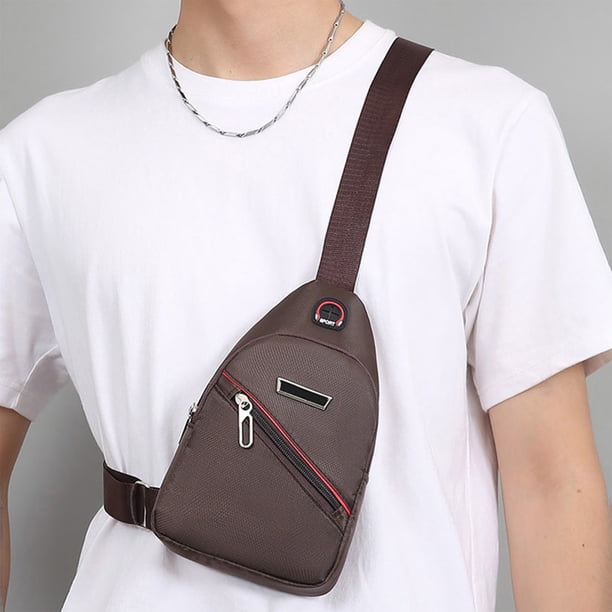 Bolso bandolera para hombre, impermeable, multifuncional, para deportes al aire libre, ocio, bandolera de hombro, estilo Oxford