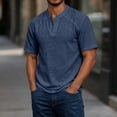 thumbnail image 2 of Guluxicc T Shirt for Mens Summer Casual V Neck Tops, 2 of 9