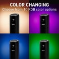 thumbnail image 4 of Holmes 42” Tower Fan, Oscillating, RGB Accent Light, 5-Speed, LCD, Remote, Black, 4 of 9