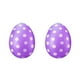 thumbnail image 1 of Cateissary Juego de 2 huevos inflables de Pascua para decorar fiestas de primavera. Kits de decoración para fiestas púrpura, 1 of 5