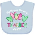 thumbnail image 3 of Inktastic My Mom is the Best Teacher Ever Boys or Girls Baby Bib, 3 of 4