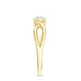 thumbnail image 3 of Rosec Jewels Lab Created Diamond Infinity Promise Engagement Ring for Women (5 mm, Ef-Vs Quality) - Half Carat Diamond Ring, 14K Yellow Gold, US 10.50, 3 of 8