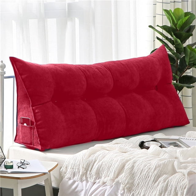 Cojín de cabecera, almohada, bolsa suave, triángulo, sofá, respaldo grande, almohada protectora de cintura, cojín de respaldo para cama tatami de dormitorio
