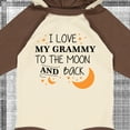 thumbnail image 4 of Inktastic I Love My Grammy to the Moon and Back Boys or Girls Long Sleeve Baby Bodysuit, 4 of 5