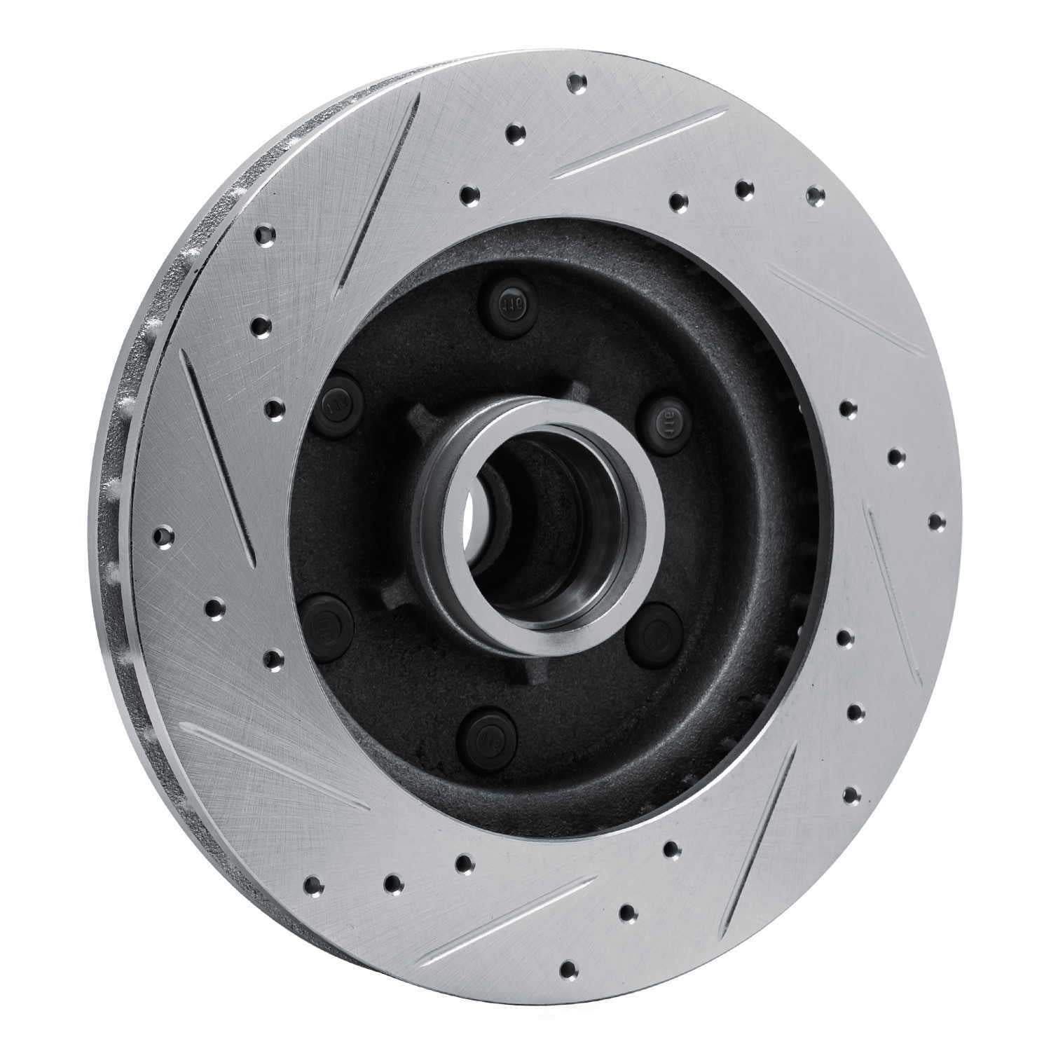 Dynamic Friction Company 631-48011R DFC Brake Rotor - Drilled And Slotted - Silver