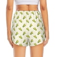 thumbnail image 4 of Uemuo Corn Pattern Women's Athletic Shorts High Waisted Running Shorts with Liner Pockets Gym Elastic Workout Shorts-X-Large, 4 of 9