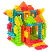 PicassoTiles 120pcs Bristle Shape 3D Building Blocks Tiles Construction Toy - Learning Playset, STEM Toy Set, Educational Kit, Child Brain Development, Preschool Kindergarten Toy