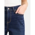 thumbnail image 4 of Time and Tru Women's Mid Rise Denim Bermuda Shorts, 10” Inseam, Sizes 0-22, 4 of 5