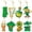 B, variant on FELTREE St. Patricks Day Decorations Ornaments - 8pcs Gold Horseshoe Tree Ornaments for Spring Irish Day St Patrick's Day Home Table Tree Party Hanging Decorations