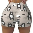 thumbnail image 2 of Picia Cartoon Bear Brown Printed Workout Shorts for Women Seamless Scrunch Butt Lifting High Waisted Yoga Gym Booty Running Moisture-wicking Short Pants-Medium, 2 of 9