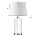thumbnail image 4 of JONATHAN Y Walsh 25" Glass LED Table Lamp, Clear/Chrome, JYL1018A, 4 of 7