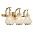 thumbnail image 2 of Warm Brass Three Light Bathroom Vanity from the Adams Collection, 2 of 5
