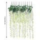 thumbnail image 2 of Guirnalda de flores artificiales para techo, colgante de pared, simulación, vegetación, hogar, boda, plástico, flor falsa, vid, blanco Vogacara HA8919-01B, 2 of 6