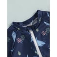 thumbnail image 4 of Baby Boy Swimsuit Rash Guard Shirts Toddler Boy Zipper Swimwear Infant One Piece Bathing Suit, 4 of 6