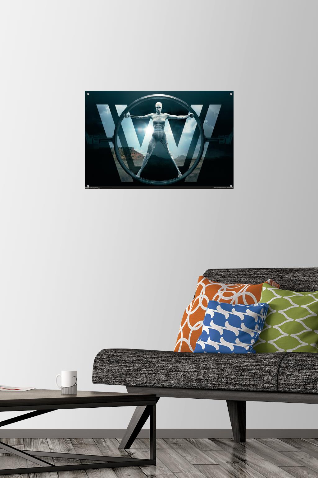 Westworld - Key Art Wall Poster with Pushpins, 14.725" x 22.375"