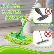 JEHONN Reusable Microfiber Mop Pads, 4 Pack Dry & Wet Sweeping Cloths