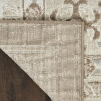 HomeRoots 553203 9 x 12 ft. Geometric Distressed Rustic Area Rug - Brown