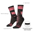 thumbnail image 4 of Bingfone Compression Socks for Women and Men Long Socks for Running Athletic Cycling Nurse- Graphic Seal On Stripes, 4 of 6