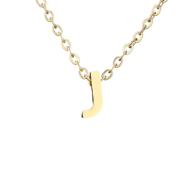 Delicado collar de oro para las mujeres lindo nombre de la letra gargantilla collares para niñas joyas