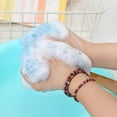 thumbnail image 3 of BELOVING 4Pcs Longue Poignée Douche Bain Éponge Dos Laveur Puff Lavage Brosse Filet Doux, 3 of 10